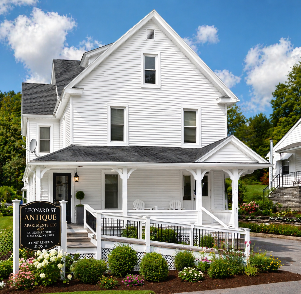 Leonard St Antique Apartments -- beautifully restored Victorian home in Hancock, NY